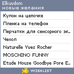 My Wishlist - elkuvdom