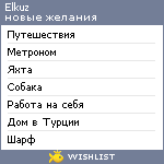 My Wishlist - elkuz