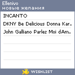 My Wishlist - ellenivo