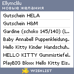 My Wishlist - ellymclilu