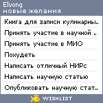 My Wishlist - elvong