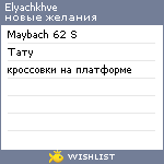 My Wishlist - elyachkhve