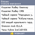 My Wishlist - enisaev