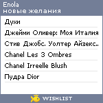 My Wishlist - enola