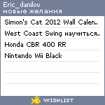 My Wishlist - eric_danilov