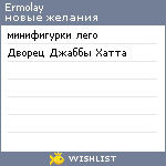 My Wishlist - ermolay