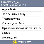 My Wishlist - ermolovich_a