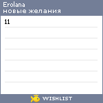 My Wishlist - erolana