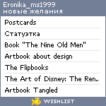 My Wishlist - eronika_ms1999