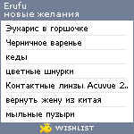 My Wishlist - erufu