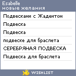 My Wishlist - esabelle