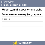 My Wishlist - eshvedov