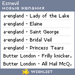 My Wishlist - esmevil