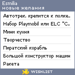 My Wishlist - esmilia