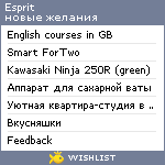 My Wishlist - esprit