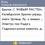 My Wishlist - esta