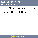 My Wishlist - eugene_at_novo