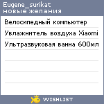 My Wishlist - eugene_surikat