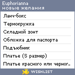 My Wishlist - euphorianna