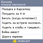 My Wishlist - euroasia