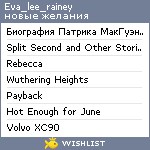 My Wishlist - eva_lee_rainey