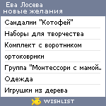 My Wishlist - evaloseva