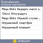 My Wishlist - evaruslanovna