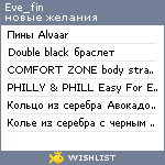 My Wishlist - eve_fin