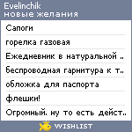 My Wishlist - evelinchik