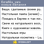 My Wishlist - evrazhka_yara