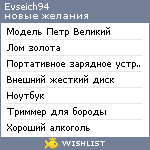 My Wishlist - evseich94