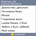 My Wishlist - exorbitance