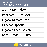 My Wishlist - eynsher