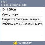 My Wishlist - ezhi_snow