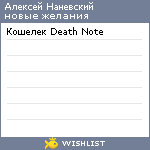 My Wishlist - f6a1c044