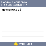 My Wishlist - f89e6b89
