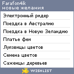 My Wishlist - farafon4ik