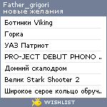 My Wishlist - father_grigori