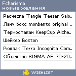 My Wishlist - fcharisma