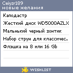 My Wishlist - fe8b8dbf