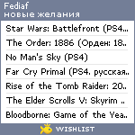 My Wishlist - fediaf