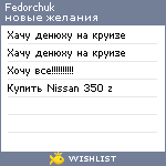 My Wishlist - fedorchuk