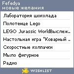 My Wishlist - fefedya