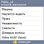 My Wishlist - fekla_xd