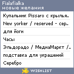 My Wishlist - fialafialka