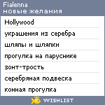 My Wishlist - fialenna