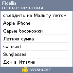 My Wishlist - fidellia