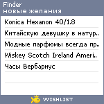 My Wishlist - finder