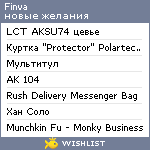 My Wishlist - finva