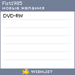My Wishlist - fist1985